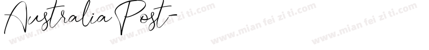 Australia Post字体转换